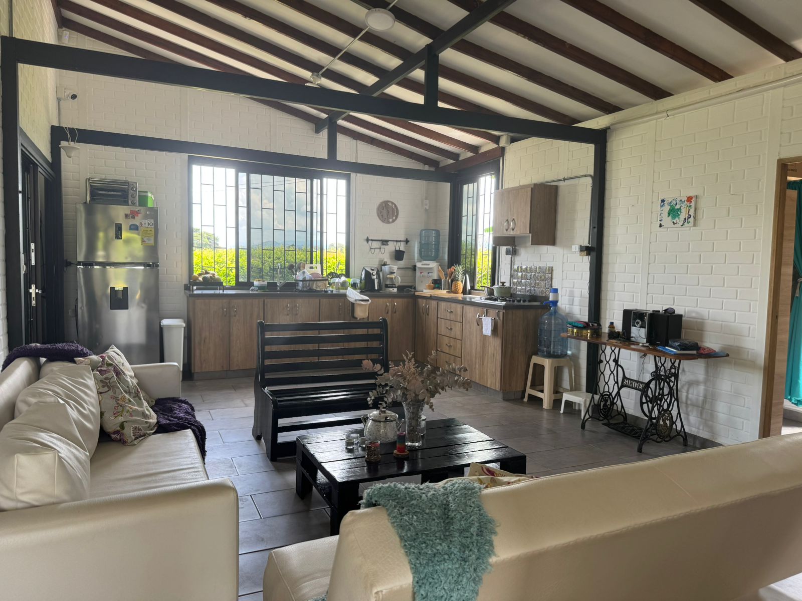 Sala y cocina integrada